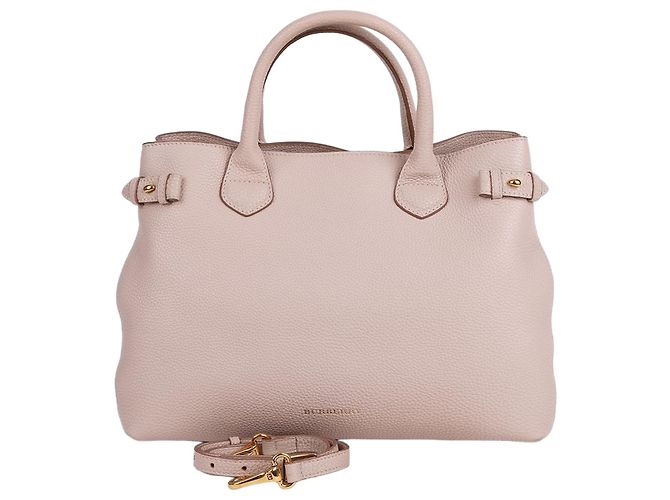 Burberry Bolsa Tote e Bolsa de Ombro Banner Medium Ivory Branco