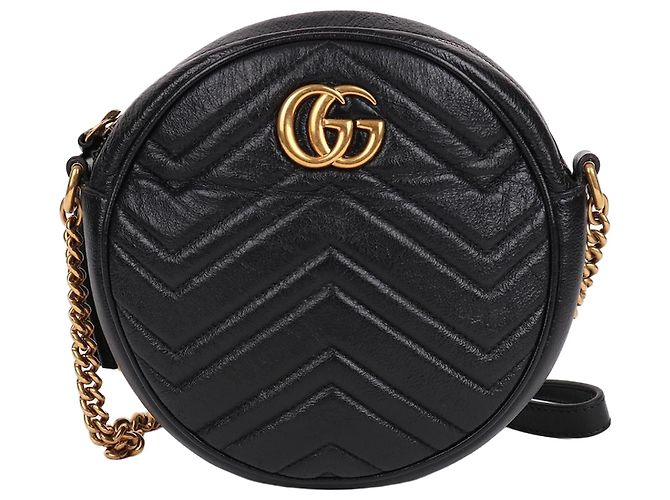 Gucci Mini bolsa transversal redonda Preto