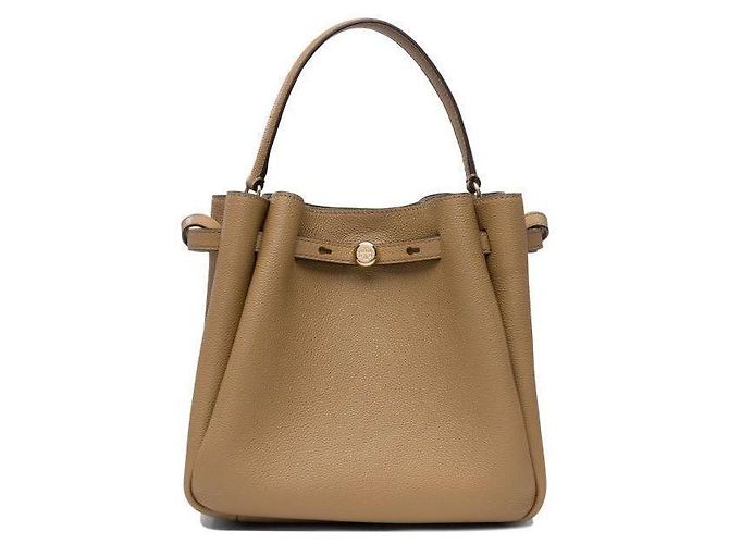 Tory Burch Borsa a secchiello Romy Marrone 
