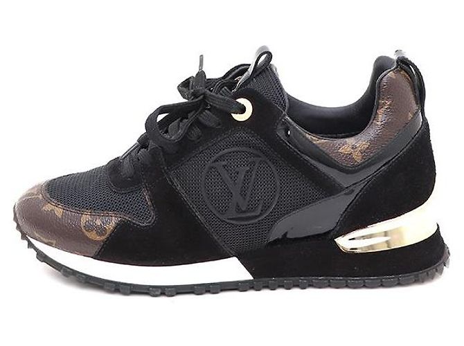 Louis Vuitton Sneakers Runaway da donna Black Monogram Nero