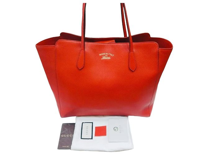 Gucci Bolso de hombro shopper Swing Red Roja