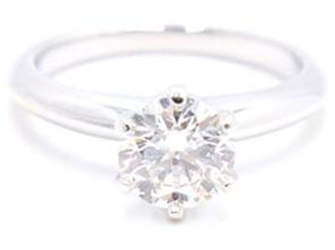 Tiffany & Co Platin Diamant Karat Ehering Größe Silber