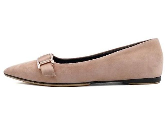 Hermès Sapatilhas DOUCE em camurça rosa