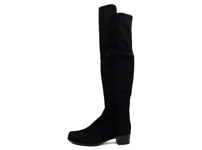 Stuart Weitzman Botas de camurça preta para mulher GABRDNE Preto