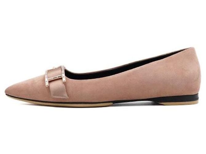 Hermès Sapatilhas DOUCE em camurça rosa