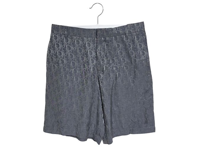 Dior Shorts de seda Oblique Castaño