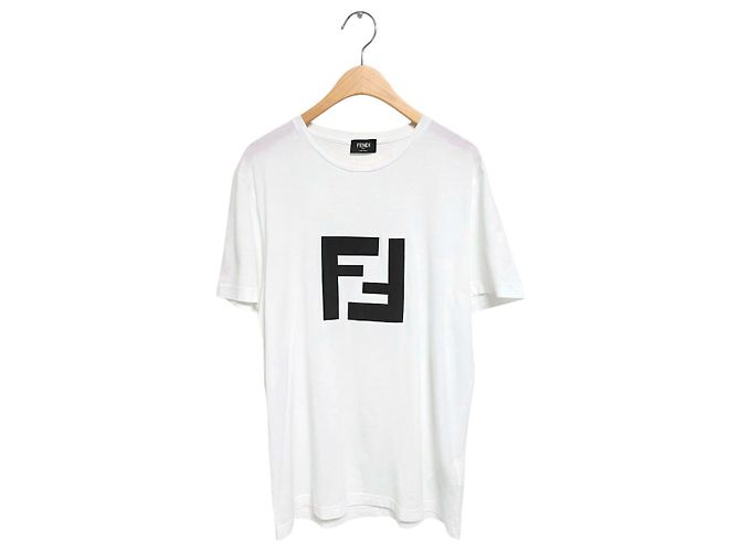 Fendi FF Logo T-Shirt Weiß