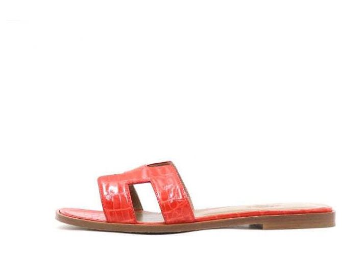 Hermès Ciabatte Oran da donna Rosso