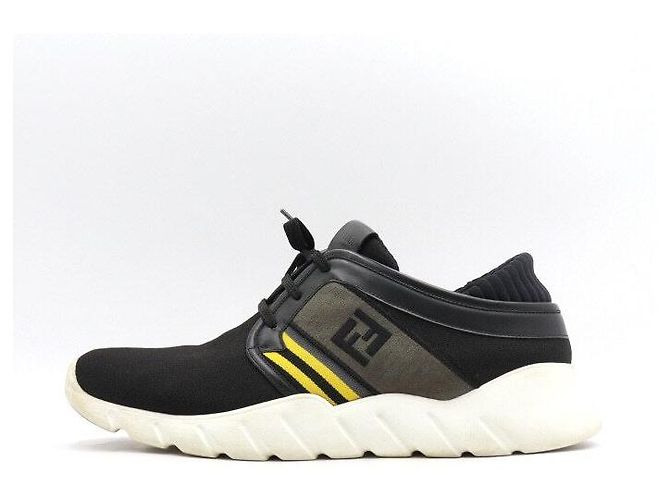 Fendi Strick-Sneaker für Herren Schwarz mit FF-Logo
