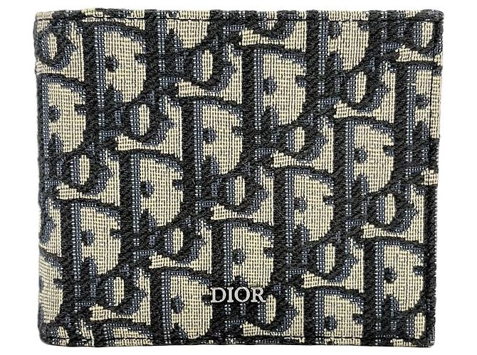 Dior Oblique Geldbörse Blau