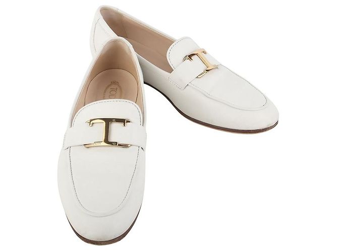 Tod's Mocassins Gold Timeless Taille Doré