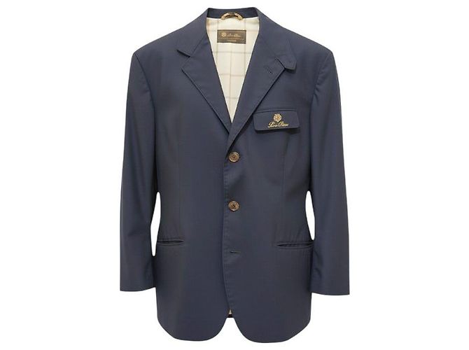 Loro Piana Jaqueta equestre azul marinho para homem