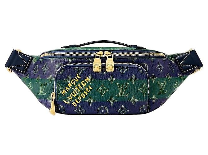 Louis Vuitton Rush Bumbag Blue Stripe Azul
