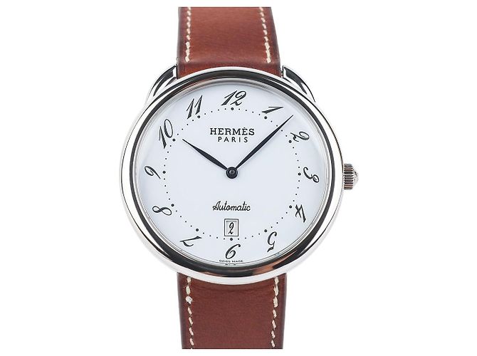 Hermès Relógio Automático Masculino Prata 