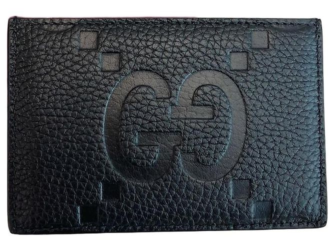 Gucci Maxi GG Card Case Black