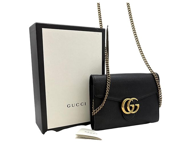 Gucci Borsa a tracolla con catena Nera Nero