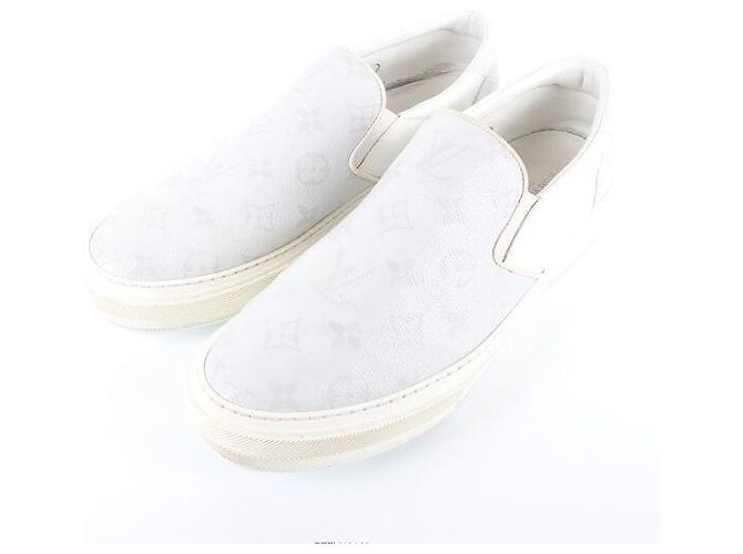 Louis Vuitton Monogram Trocadero Slip-On White