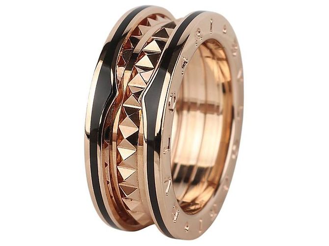 Bulgari Bague à fermoir or rose Taille