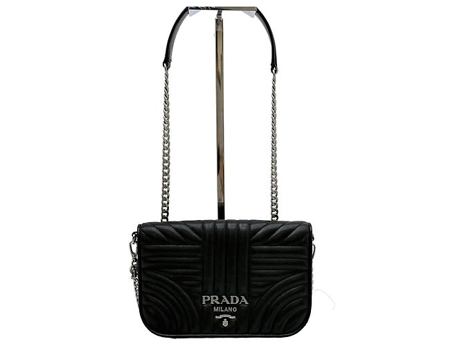 Prada Sac bandoulière Diagram Chain Black
