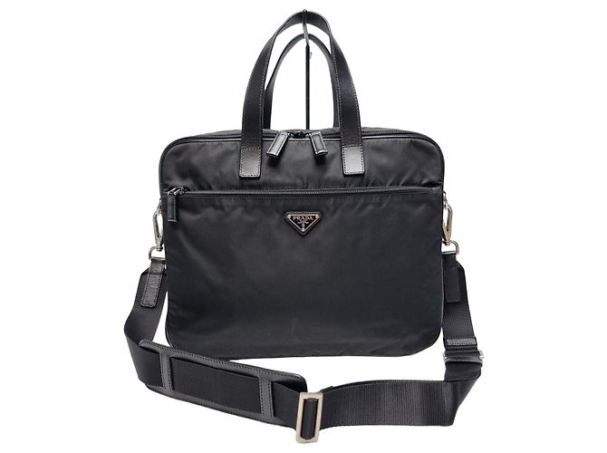 Prada Mallette Saffiano Black Noir