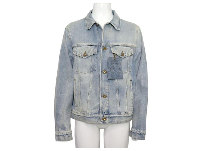 Louis Vuitton DNA Washed Denim Jacket for Men Blue