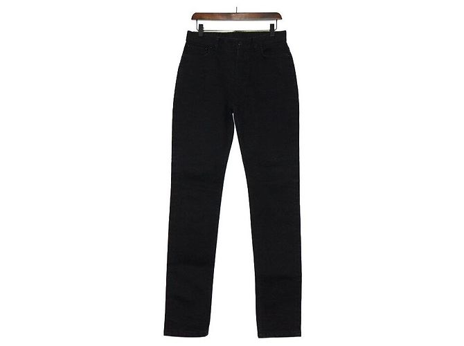Louis Vuitton Slim Stretch Denim Pants Black
