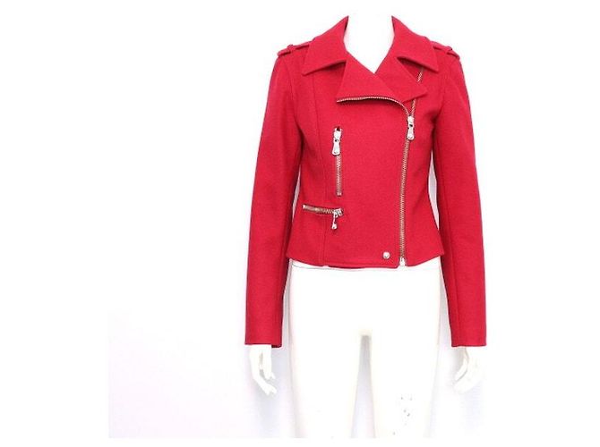 Versace Giacca biker in misto lana da donna