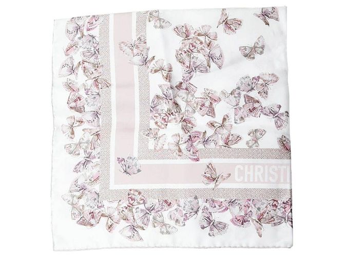 Dior Camo Butterfly Square Silk Scarf Multiple colors