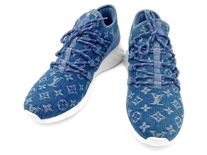 Louis Vuitton Denim-Sneaker Blau