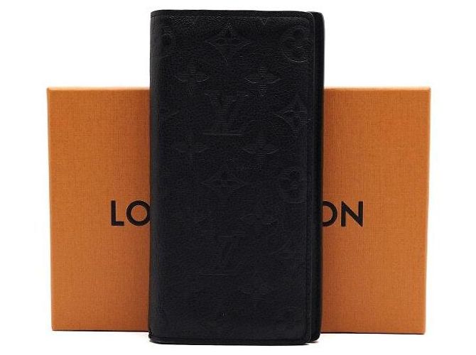 Louis Vuitton Monogram Shadow Calfskin Br wallet Men Long Wallet Multiple colors