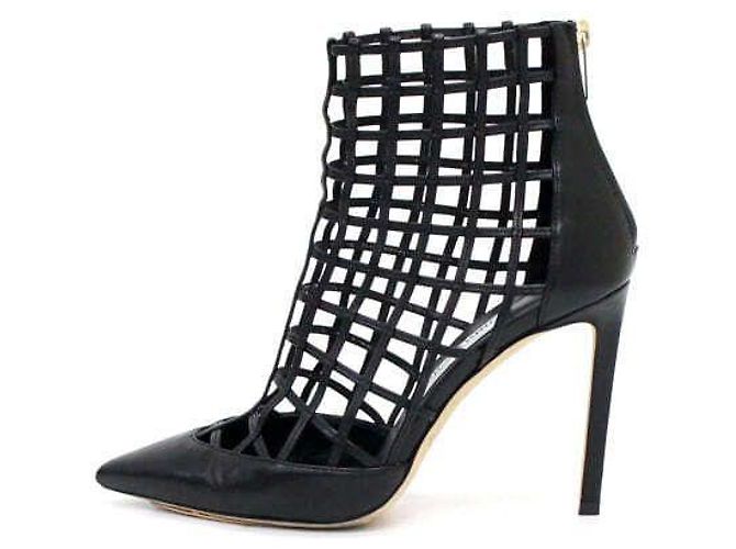 Jimmy Choo Rome High Heels Damenschuhe aus schwarzem Leder