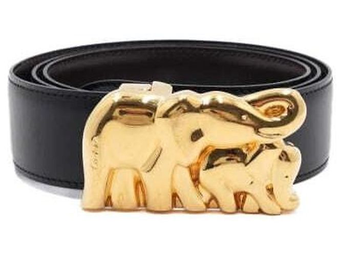 Cartier Cinto com fivela para mulher Preto