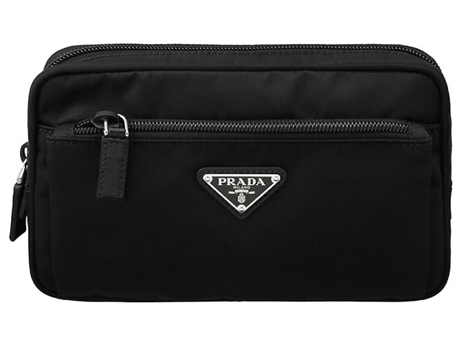 Prada Borsa a tracolla in Re-Nylon Saffiano Nero