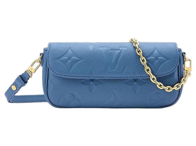 Louis Vuitton Wallet On Chain Ivy Blue Denim