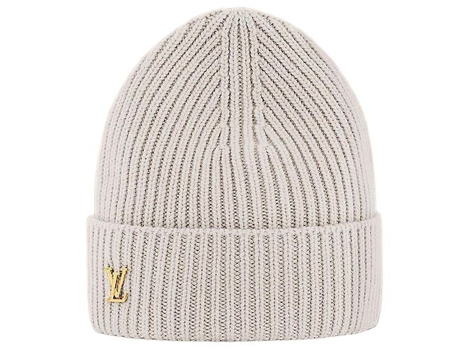 Louis Vuitton Spark Beanie Grau Braun
