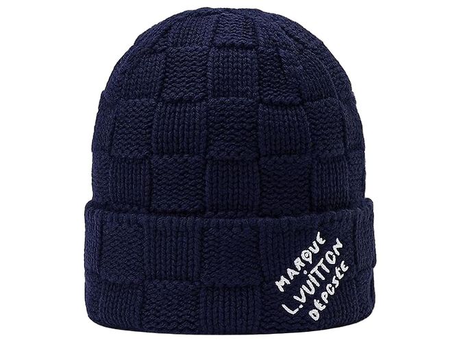 Louis Vuitton Gorro Snug Damier Navy Azul