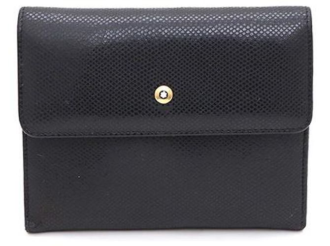 Montblanc Gold Logo Folder Wallet Black