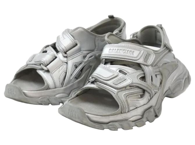 Balenciaga Sandali Track Argento Taglia