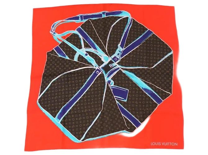 Louis Vuitton Trunk Bandana Schal Rot