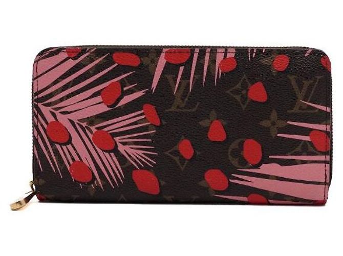 Zippy Louis Vuitton Portafoglio con zip in tela stampata Monogram Jungle Dot Multicolore