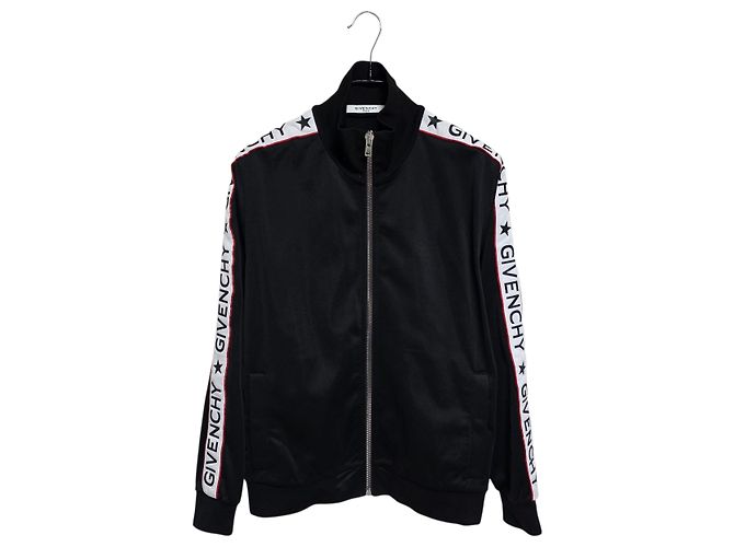 Givenchy Zip-up Jersey Track Jacket Black