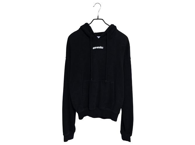 Off White Marker Arrow Hoodie Schwarz