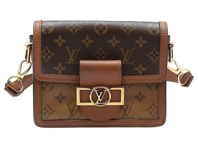 Louis Vuitton Mini borsa a tracolla Dauphine Marrone