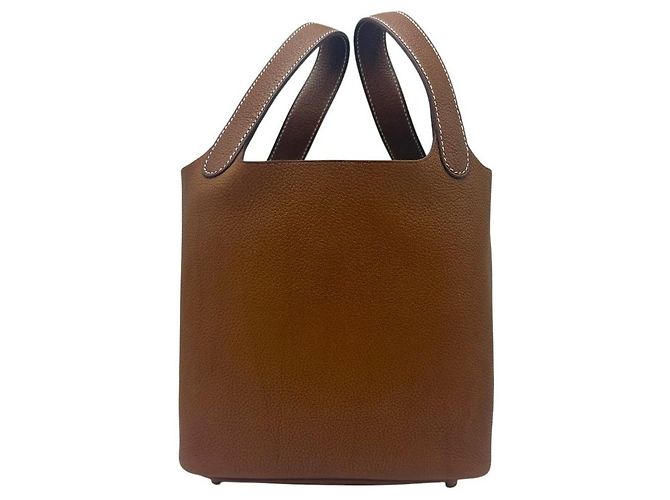 Hermès Picotin Lock Barenia Gold Doré