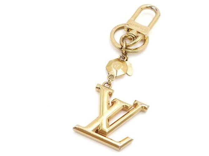 Louis Vuitton Chaveiro e Charm de Bolsa LV Fasset Dourado