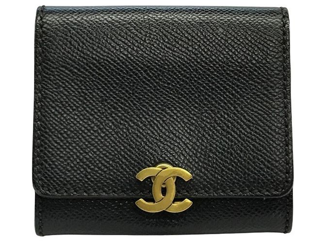Chanel Black Bi-Fold Wallet