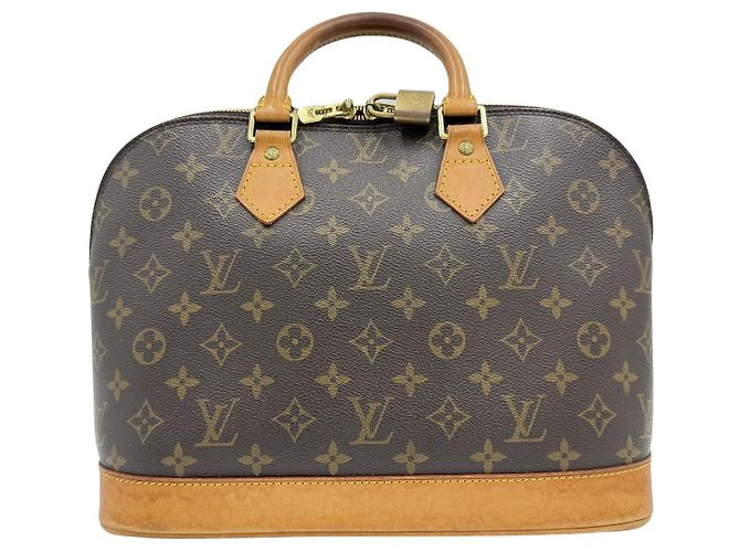 Louis Vuitton Alma PM Monogram Tote Bag Brown