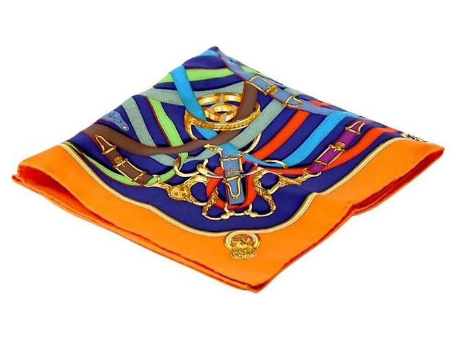 Hermès Sciarpa in seta arancione
