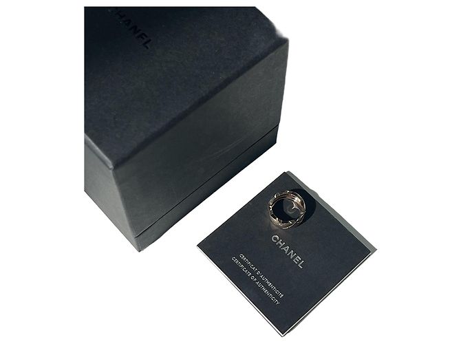 Chanel Coco Crush Ring Small Beige Gold Braun