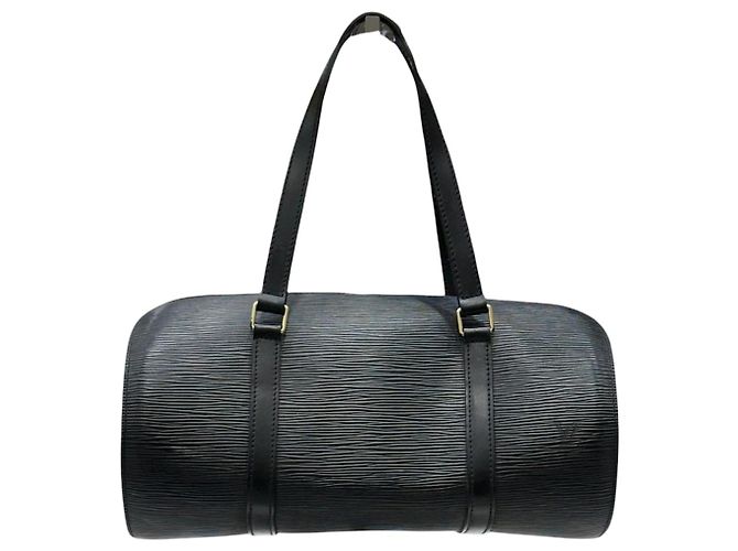 Louis Vuitton Sac cabas Papillon en cuir Epi noir